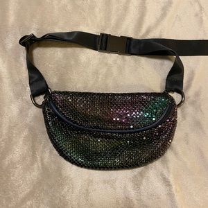 Free People Iridescent Fanny Pack Belt Bag